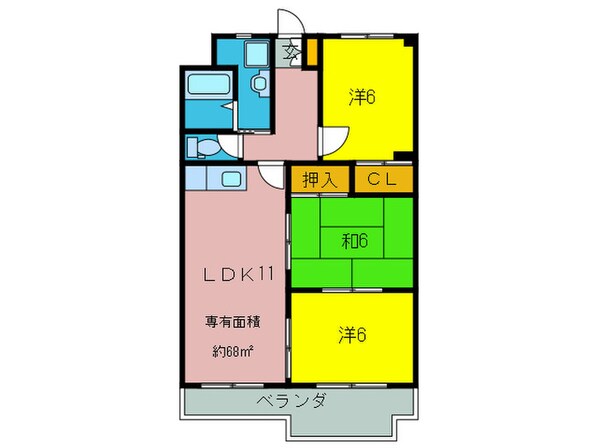 パレボンシャンスの物件間取画像